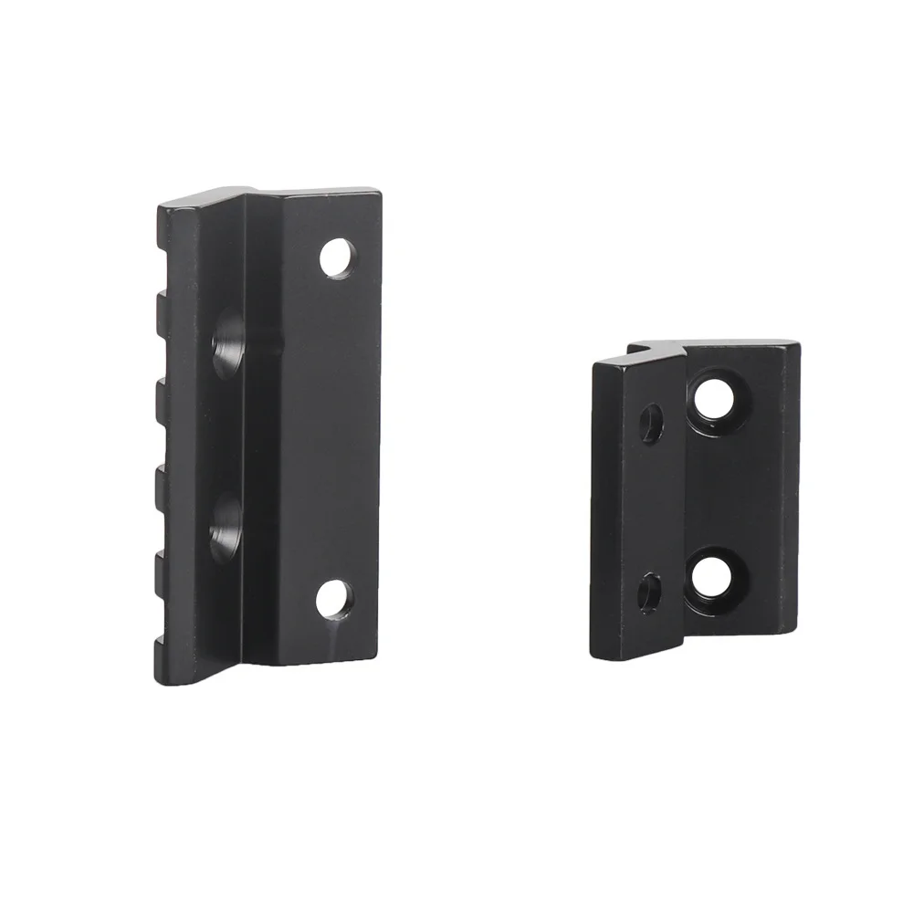 Soporte riel 45° M-LOK linterna táctica CNC aluminio airsoft pistola - imagen 4