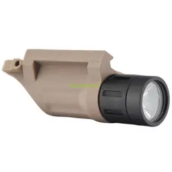 Linterna táctica LED alta luminosidad cuerpo aluminio rail 20mm caza nocturno