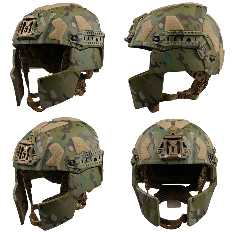 Casco con marco de aire, tablero de inserción de protección para los oídos a prueba de balas específico, accesorios de expansión para casco Nij Iiia - imagen 5