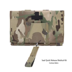 Kit médico con sello táctico, chaleco de caza, cinturón MOLLE Modular de liberación rápida, bolsa de emergencia, bolsa de supervivencia médica para exteriores
