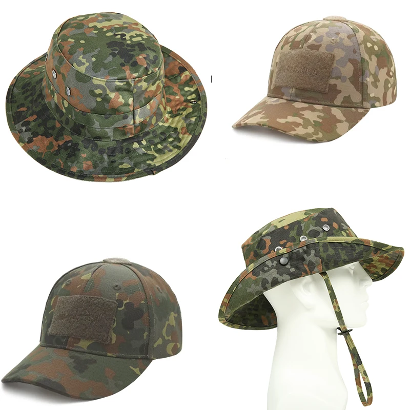 Camuflaje Terrain De Spot para hombre, Jungle De Spot, gorra de béisbol resistente a infrarrojos, sombrero de pescador, sombrero de ala redonda