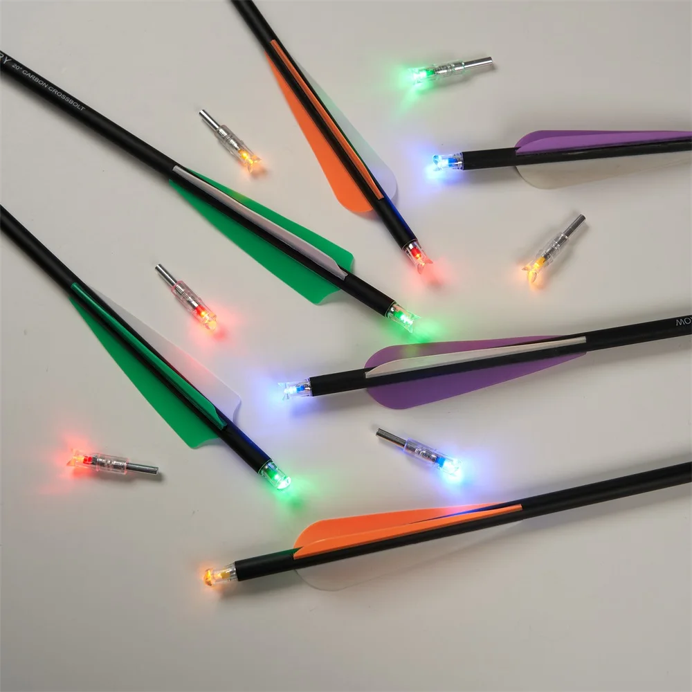 Puntas luminosas universales para ballesta con interruptor de caza