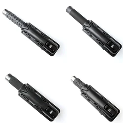 Soporte para bastón giratorio de 360 grados, funda para palo expandible, compatible con bastón táctico de 17 pulgadas, 21 pulgadas y 26 pulgadas, funda ABS