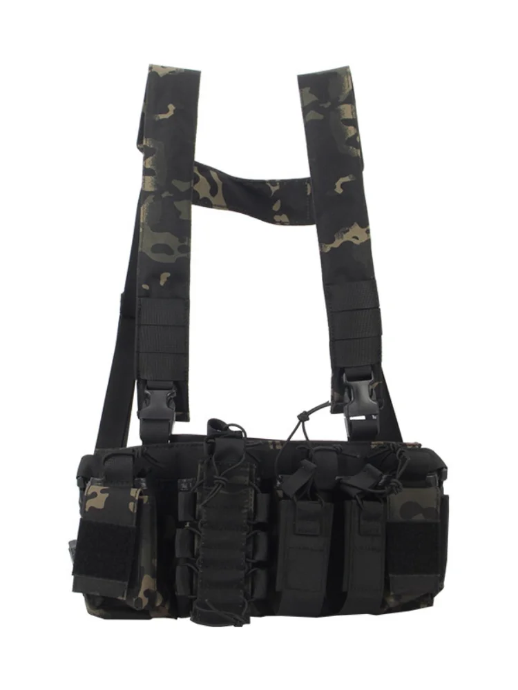 Pecho táctico multifuncional con chaleco de entrenamiento de nailon impermeable - imagen 4