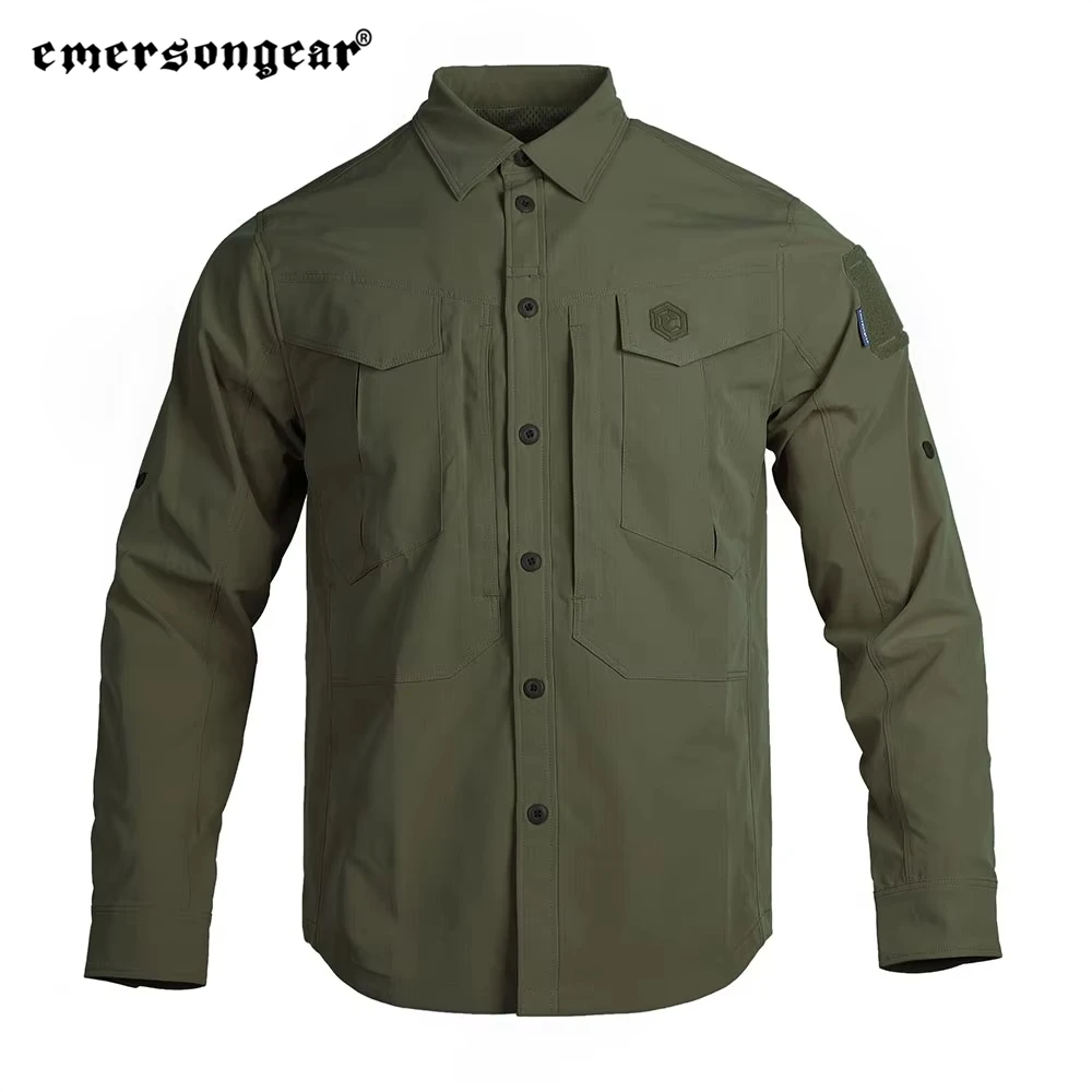 Emersongear-Camiseta táctica Persecutor de etiqueta azul para hombre, camisetas de manga larga, camisetas, camisetas, entrenamiento de caza, senderismo, informal, urbano - imagen 4