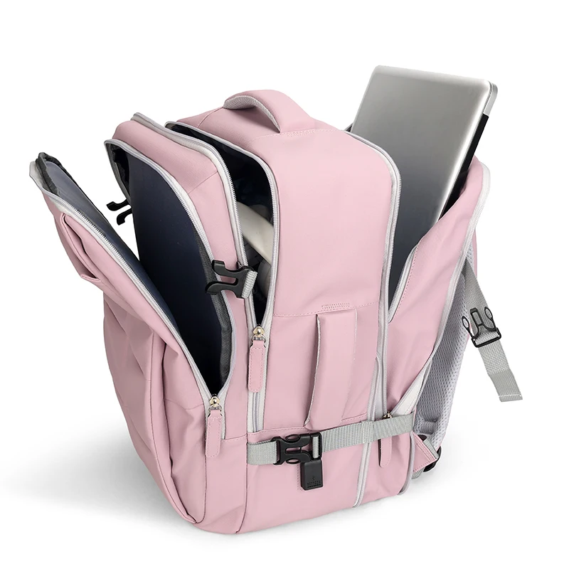 Mochila de viaje para escalada, bolsa para deportes al aire libre, mochilas para ordenador portátil de negocios, reflectores de separación en seco y húmedo, mochila escolar para la universidad, Maleta - imagen 4