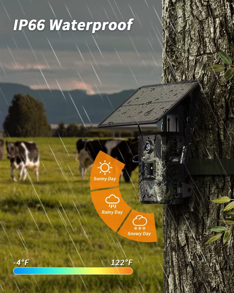 Instalación de la cámara solar en el campo