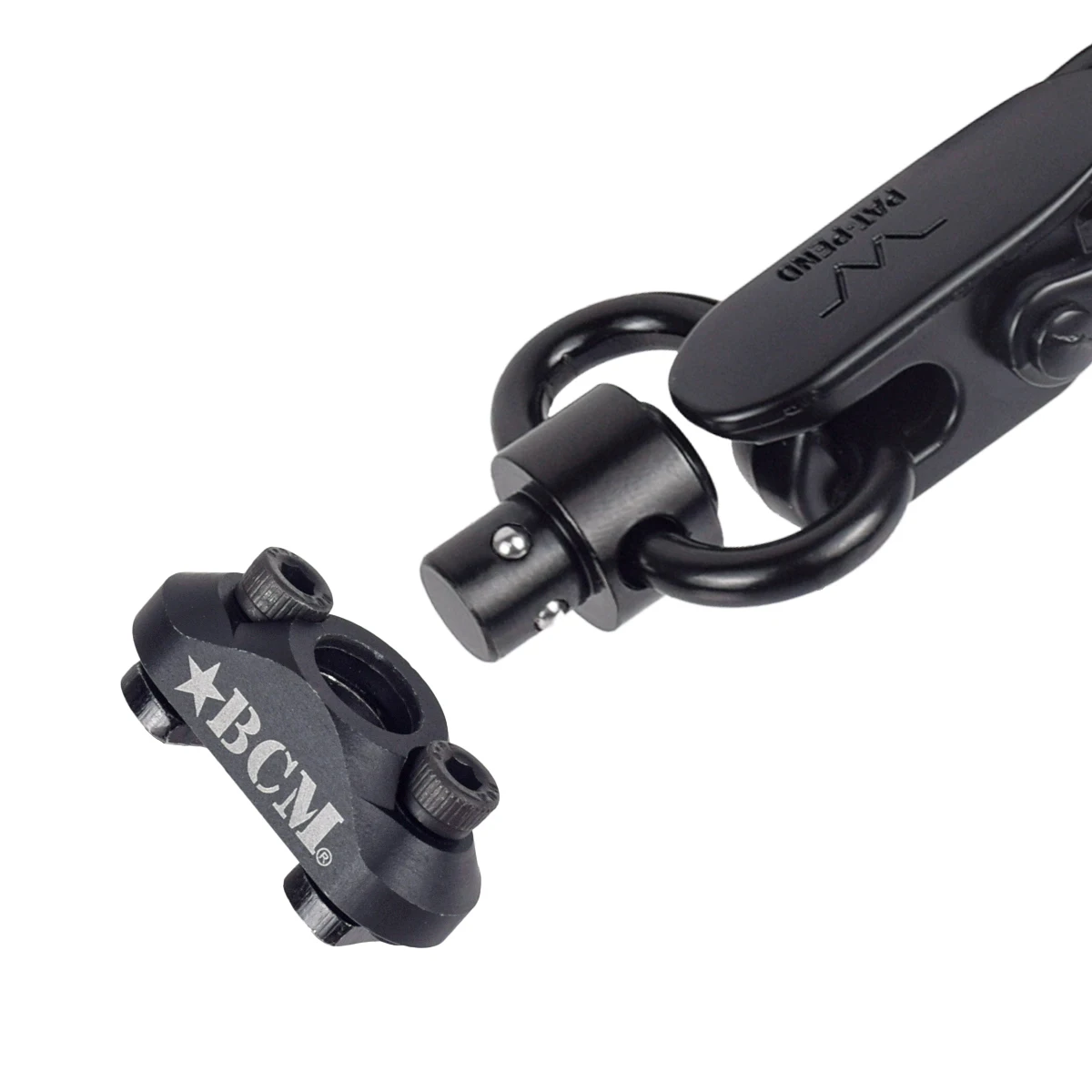 Adaptador de montaje táctico de Metal BCM QD Sling Stud, Base de montaje M-LOK Keymod, hebilla de correa giratoria, botón de liberación rápida, accesorios - imagen 3