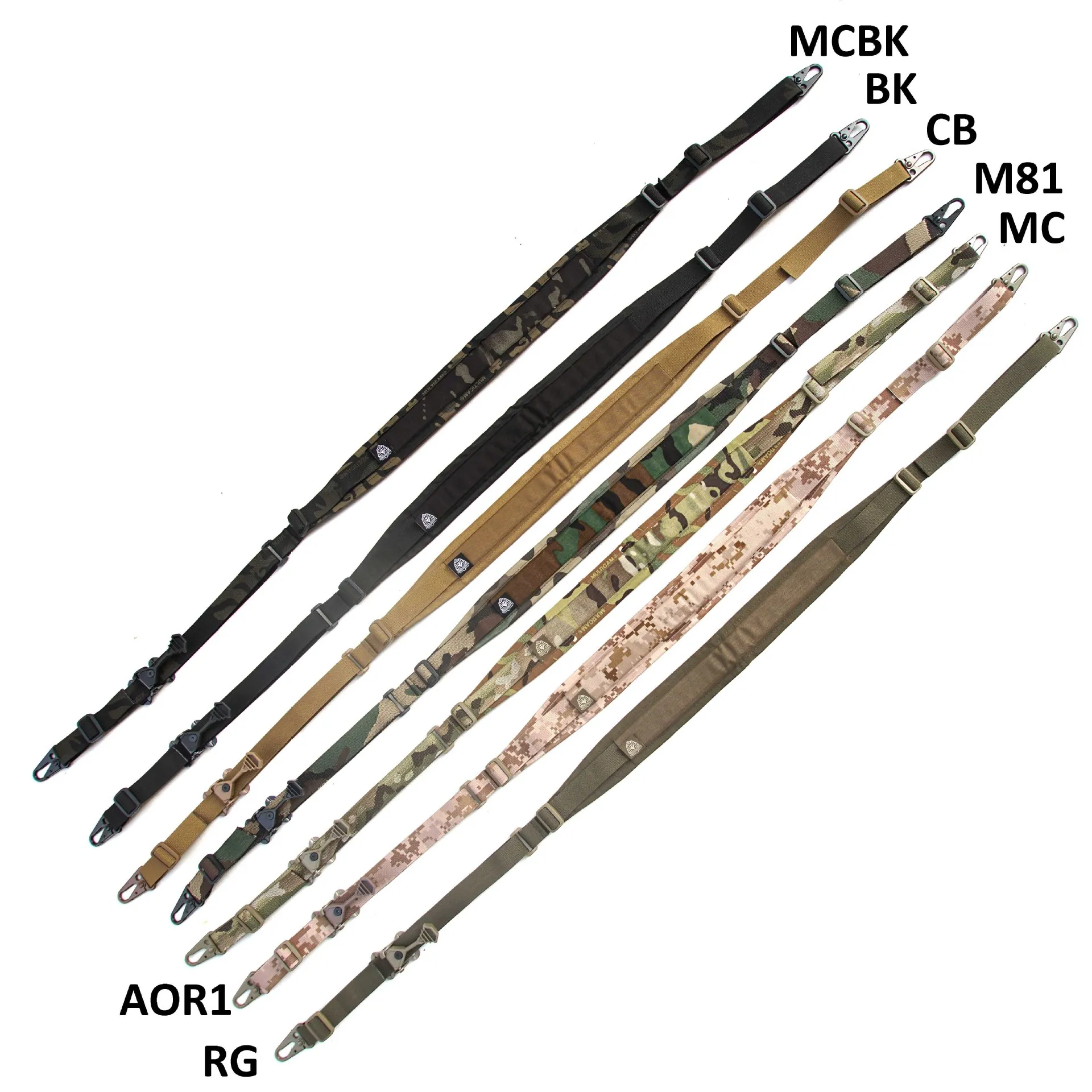 Cinturón táctico de nailon de 2 puntos para exteriores, tirantes, cuerda, correas ajustables para Rifle - imagen 5
