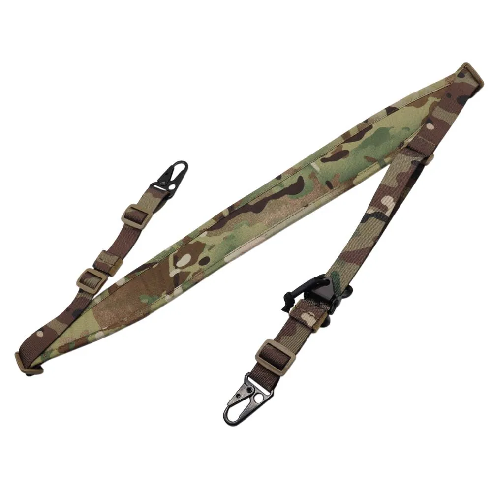 Nueva correa táctica Modular para Rifle, extraíble, 2 puntos/1 punto, 2,25 ", acolchada, equipo de tiro de combate, accesorios de correa - imagen 2