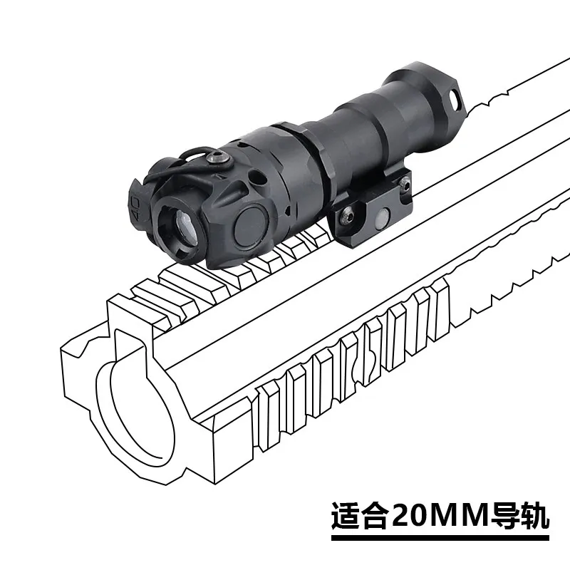 Airsoft KIJI K1 IR iluminador WADSN Tactica Scout luz arma de caza linterna Led apto para Rifle AR15 arma 20mm accesorios de riel - imagen 4