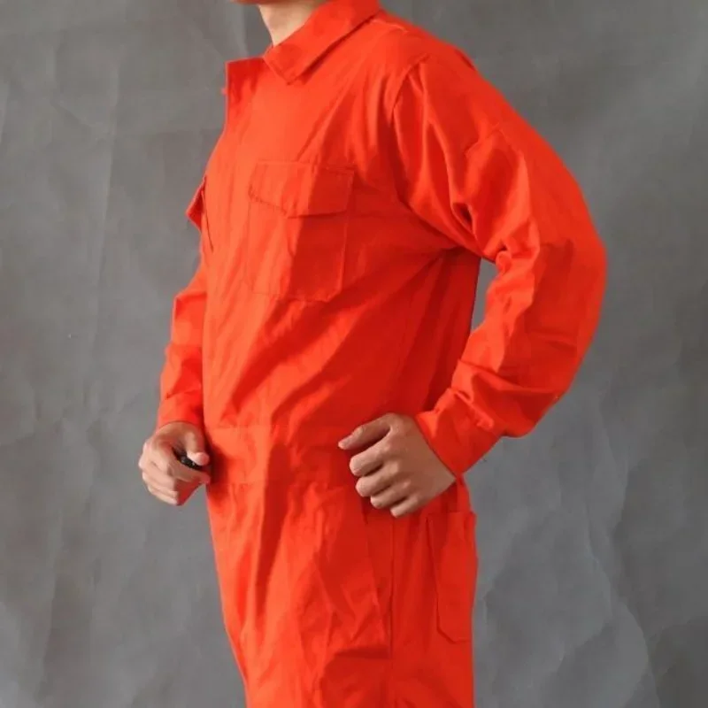 Mono de algodón 100% para trabajadores, ropa de trabajo mecánica, Pelele de talla grande, disfraz de uniforme para hombre y mujer - imagen 5