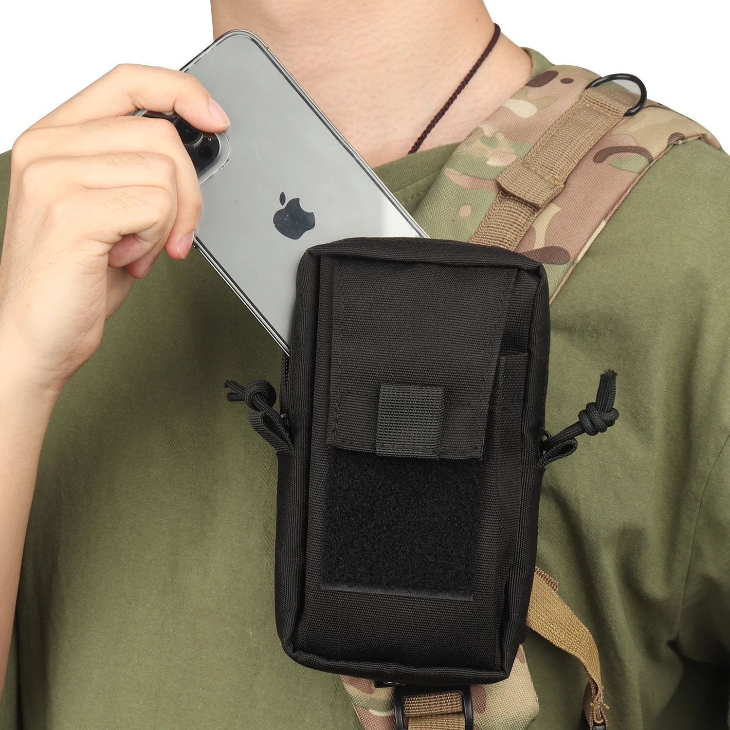 Kosibato-bolsa táctica Molle para exteriores, EDC, funda de teléfono, deportes, escalada, correa de hombro, paquete de herramientas, bolsas de caza - imagen 4