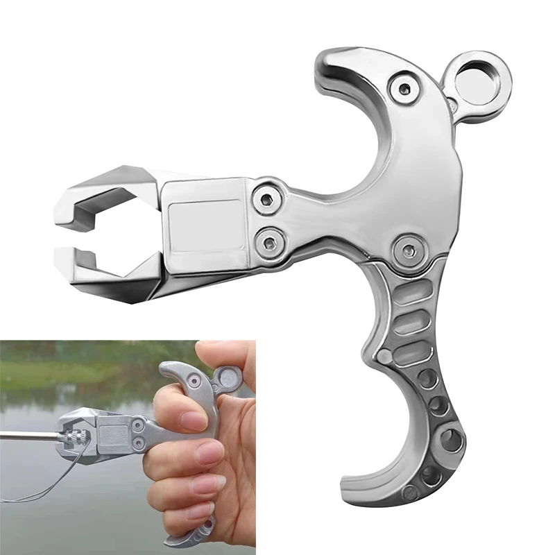 Liberador de dardos de pescado profesional, ayuda de liberación de pulgar de 4 dedos, carrete de pesca rápido, gatillo de tirachinas, accesorios de pesca - imagen 2