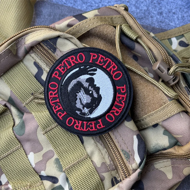 Parche Bordado Táctico con Diseño de Mapache Bebé, Parches Militares con Velcro, Insignias de Moral, Adhesivos para Ropa y Mochilas