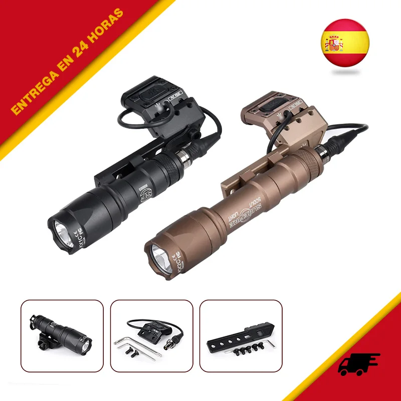 WADSN M600C Linterna táctica LED para rifle AR15 – Lámpara exploradora - imagen 3