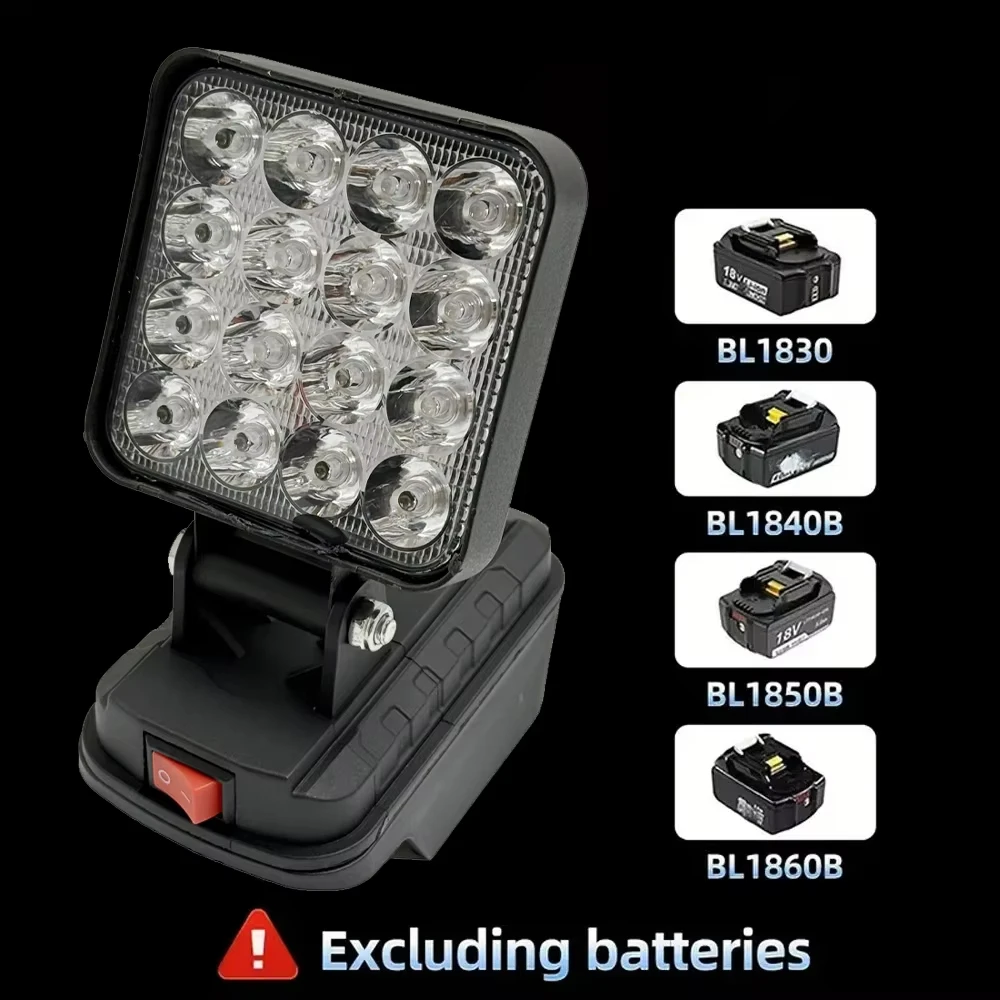 Makita luz LED de trabajo recargable para exterior, emergencia - imagen 3