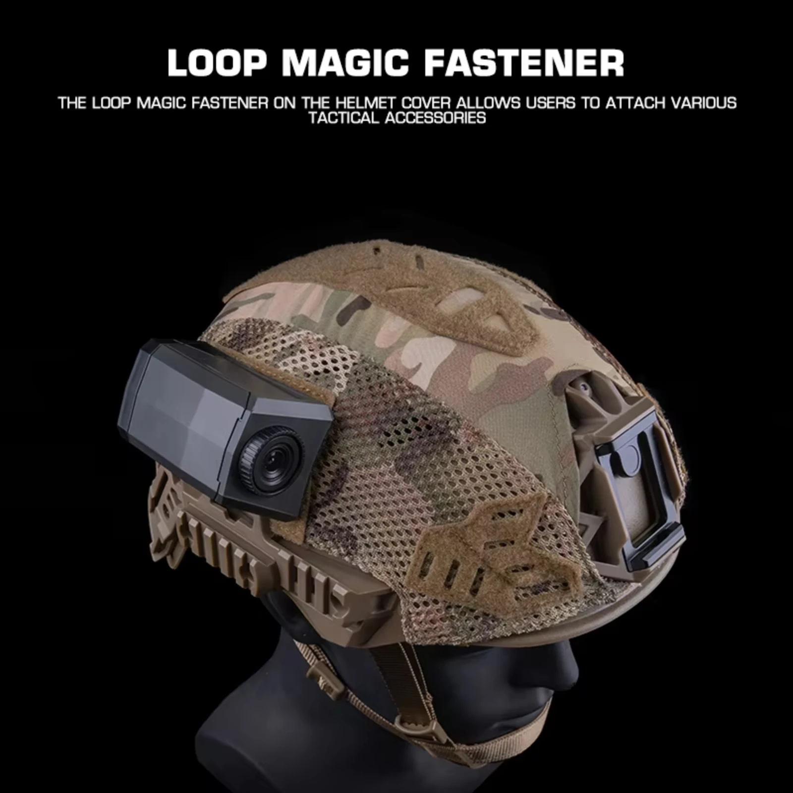 Team Wendy Funda Casco Camuflaje Talla M Sistema Bucle Airsoft - imagen 5