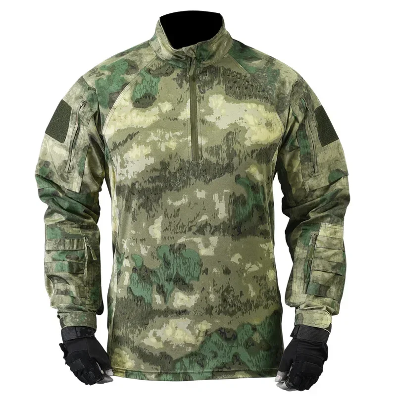 Camisa de combate, camisas tácticas militares, camisas de senderismo resistentes al desgaste, ropa de trabajo, entrenamiento, Paintball, Camping, senderismo, ropa de caza - imagen 2