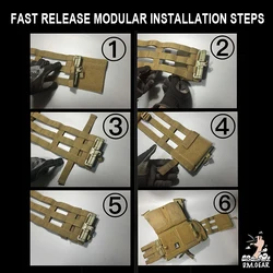 DMGear hebilla táctica MOLLE de liberación rápida para chaleco Airsoft