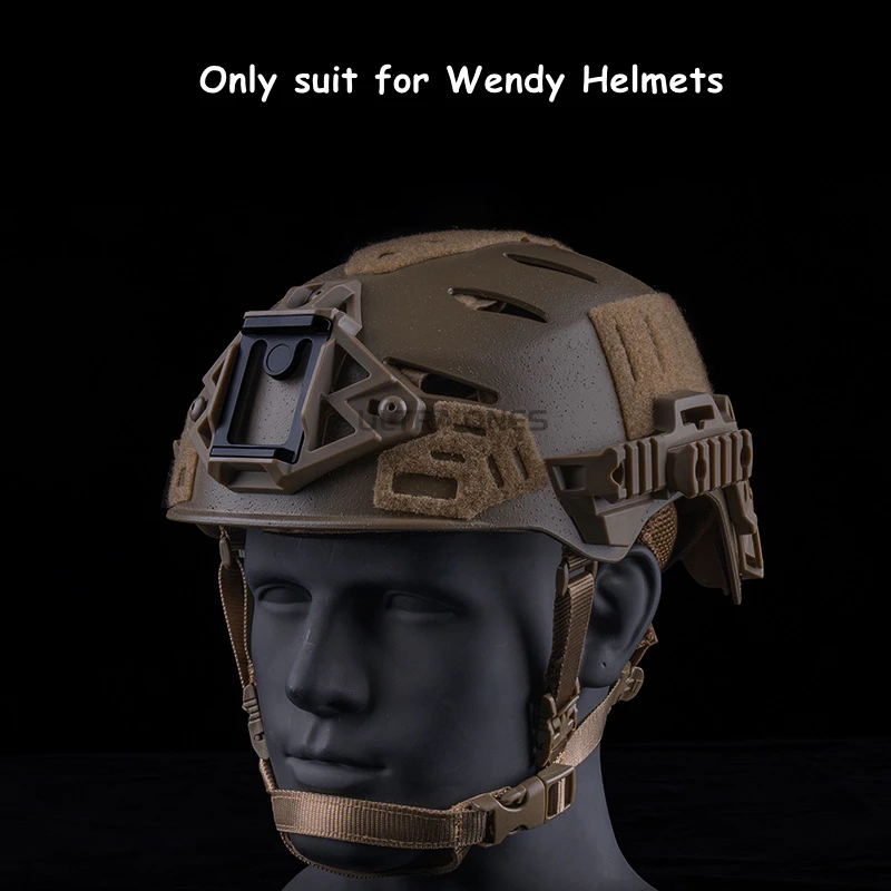 Adaptador de Montaje para Casco Táctico, Soporte de Visión Nocturna con Gancho y Cuerda, Accesorios para Cascos Wendy - imagen 5