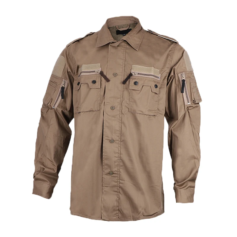 Traje táctico para entrenamiento, uniforme de combate, ropa al aire libre, senderismo, caza, conjunto de chaqueta y pantalón - imagen 4