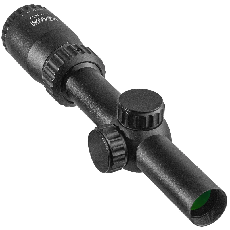 DIANA 2025 1,5-5X20 caza al aire libre arma puntería línea de punto denso diferenciación soporte interno ajustar alcance óptico de Rifle corto - imagen 3