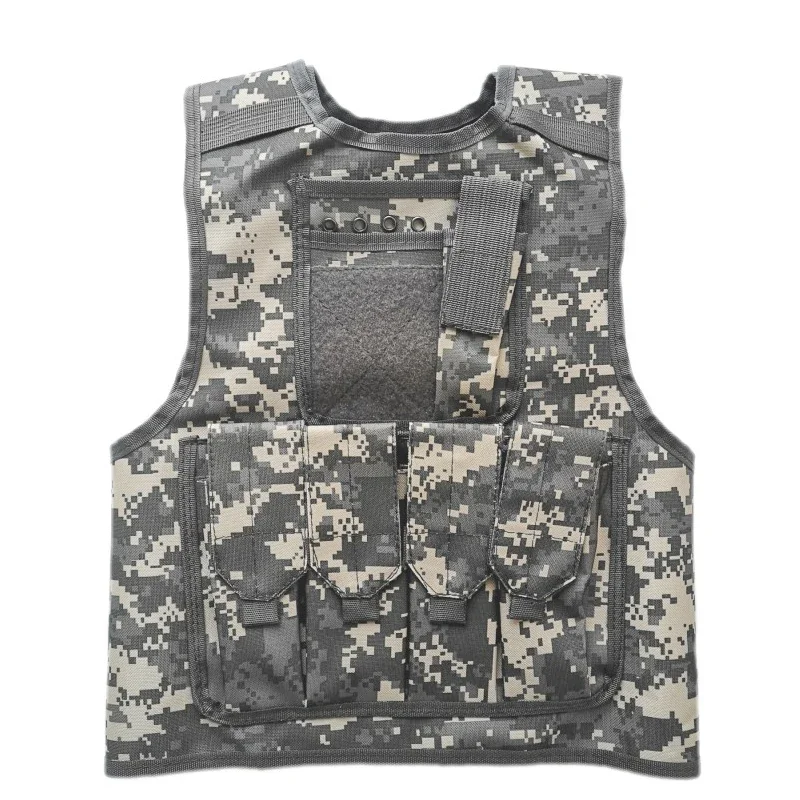 Chaleco CS para exteriores para niños, entrenamiento de combate militar para chico, equipo de protección para acampar, cazar y tiro, chaleco táctico multifunción - imagen 5