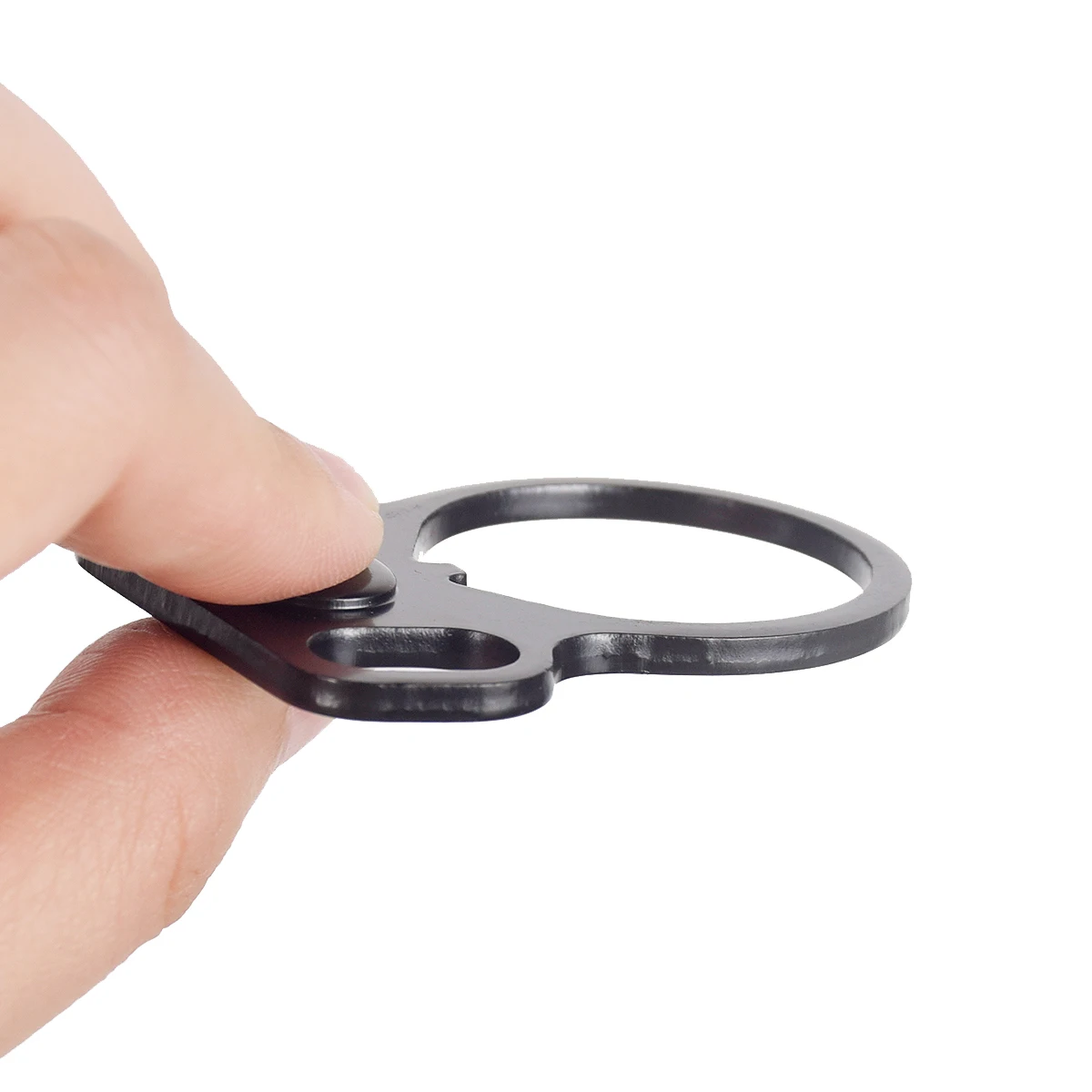 Placa de extremo de montaje de eslinga Dual ambidiestra, hebilla de correas de 2 puntos para pistola de aire, Rifle M4, pistola de caza, AR-15 - imagen 3