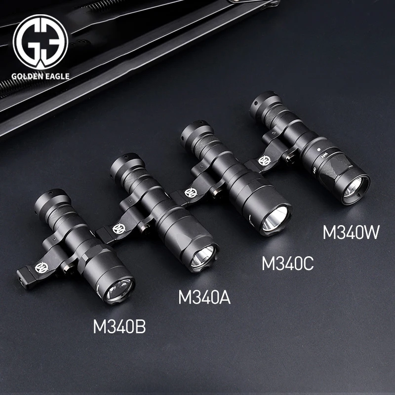 Linterna táctica Airsoft M340, M340W, M340C, M340A, M340B, luz estroboscópica para explorador, accesorio para caza, Mlok, Keymod, riel Picatinny - imagen 2