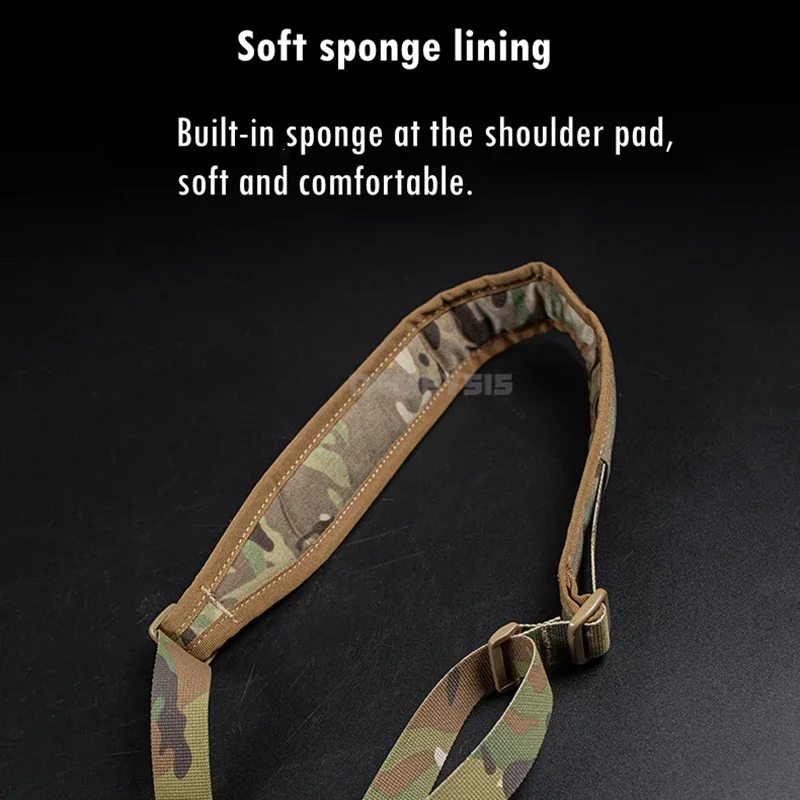 Eslinga para Rifle táctico de 2 puntos, correa de liberación rápida para caza, Airsoft, combate AR15, escopeta, francotirador, accesorios de caza - imagen 4