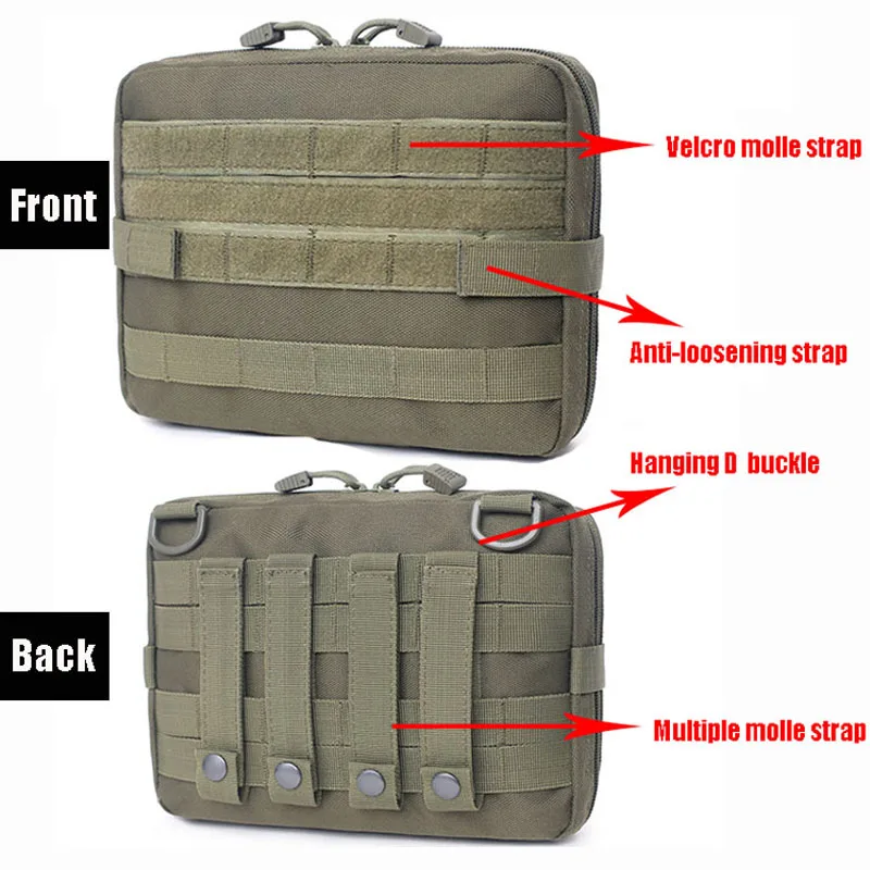 Bolsa militar Molle, bolsa médica EMT táctica de emergencia para exteriores, accesorios de caza para acampar, Kit multiherramienta de utilidad, bolsa EDC - imagen 3