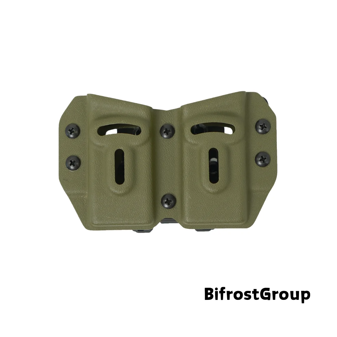 Táctico mano izquierda y derecha Universal 9mm doble 3,0 horizontal/pull rápido funda cartuchera/doble MRD/kydex - imagen 3
