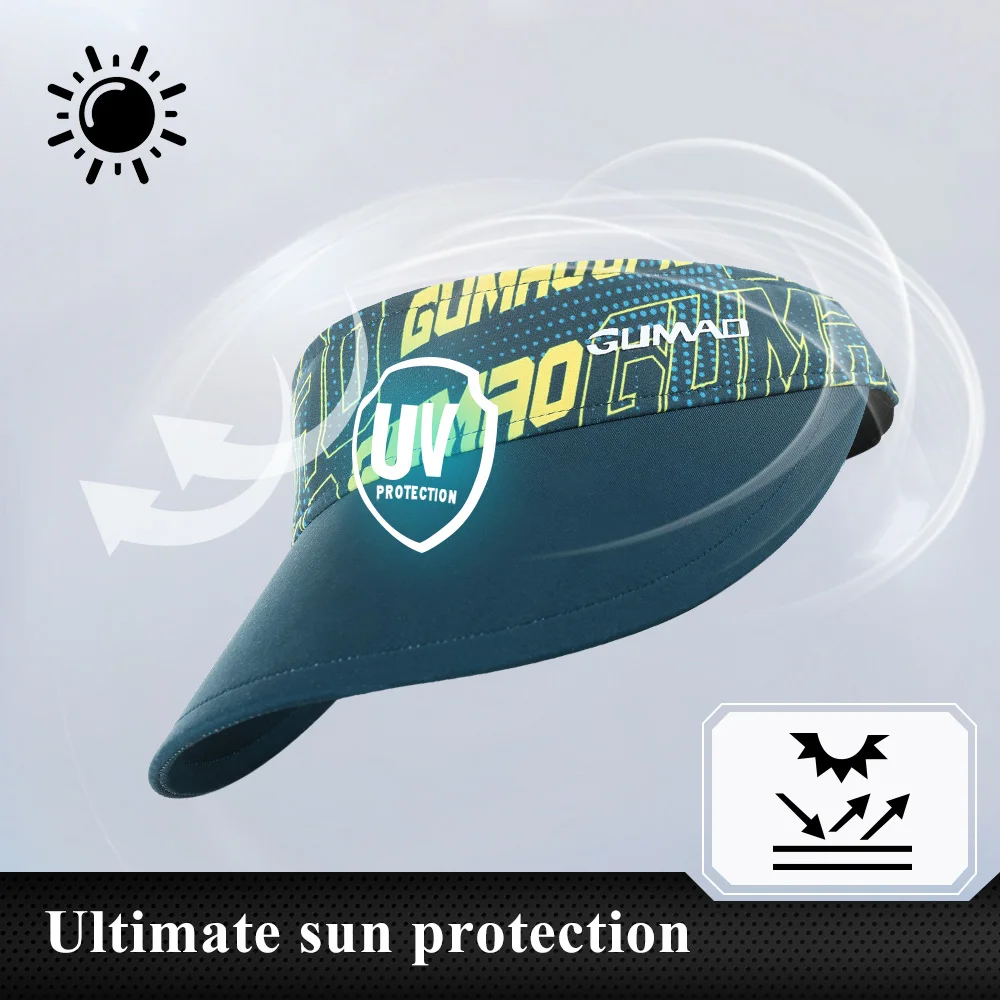 Sombreros de Sol para ciclismo, visera elástica, transpirable, absorbente, protección UV, parte superior vacía, tenis, Golf, correr, bicicleta, hombres y mujeres - imagen 4