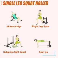 Soporte para sentadillas de una sola pierna ajustable profesional, dividido para gimnasio en casa, equipo de entrenamiento de fuerza de piernas, estante para sentadillas con barra, acero