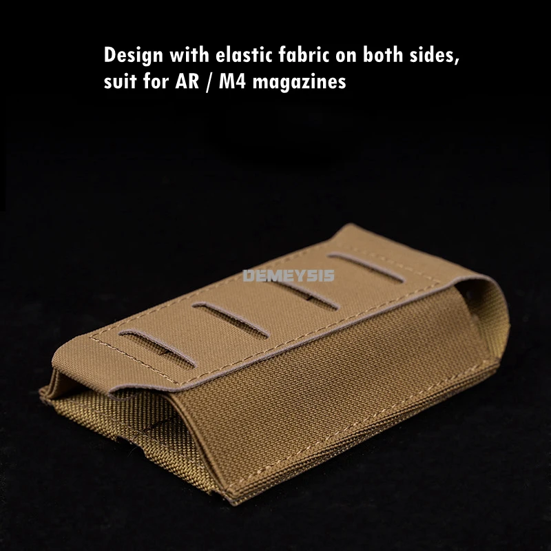 Bolsas magnéticas para pistolas tácticas 5,56 7,62, bolsa para una sola revista, bolsa para exteriores, pistola de caza Airsoft AR M4 MOLLE Mag, bolsas portadoras - imagen 5