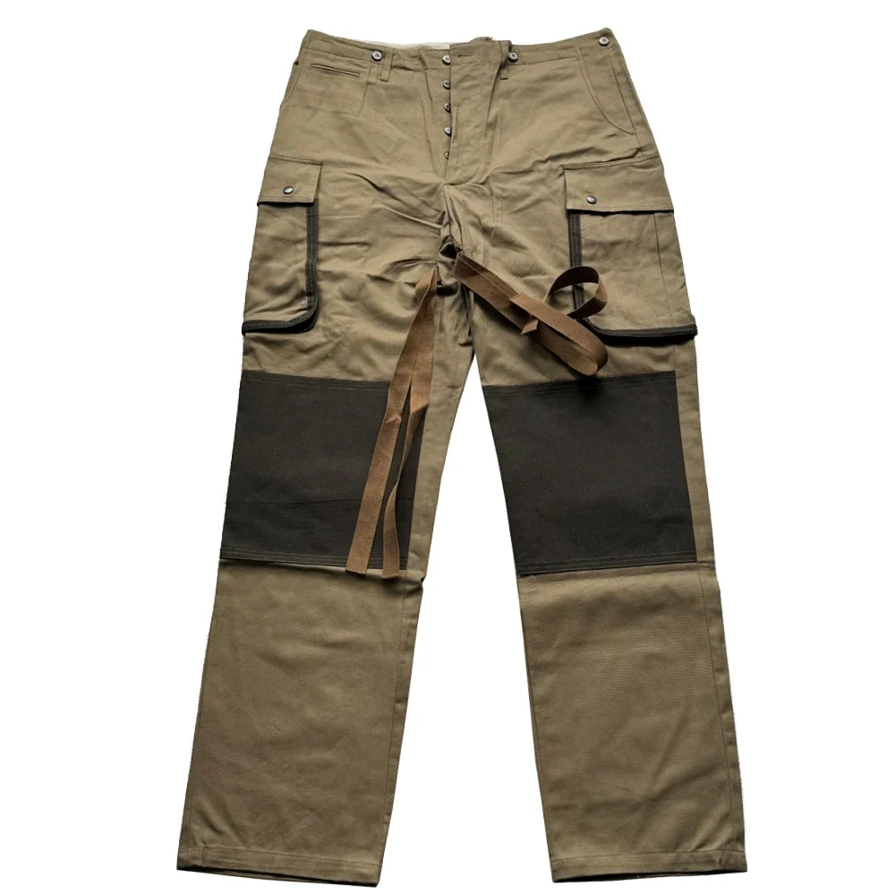 Uniforme de soldados de paracaidista M42 de la Segunda Guerra Mundial, pantalones tácticos, caqui Retro de la Segunda Guerra Mundial, ropa de entrenamiento informal, ropa para correr - imagen 2