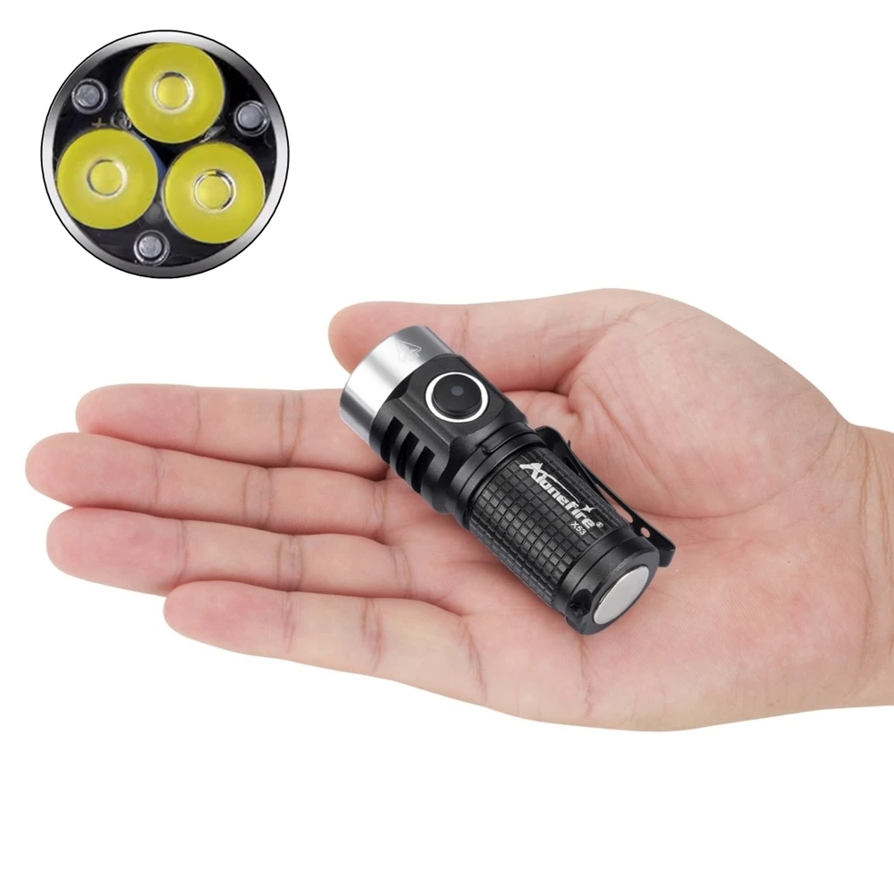 Mini linterna 3xLed, Clip portátil recargable de alta potencia, imán de aluminio, iluminación nocturna, lámpara impermeable para trabajo de acampada al aire libre - imagen 2