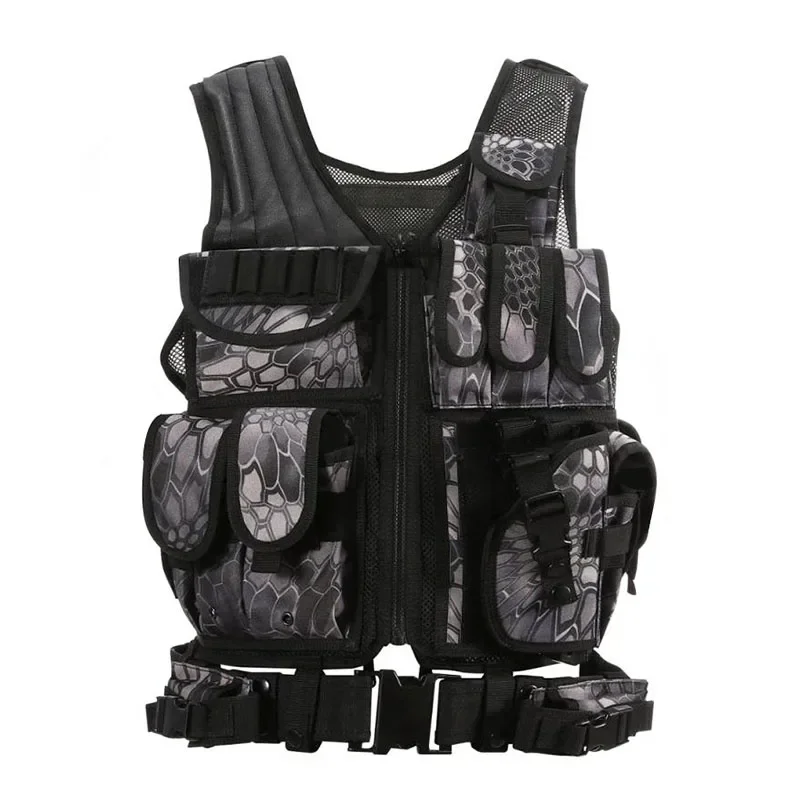 Chaleco táctico para entrenamiento de policía, armadura de combate, equipo militar para caza y Paintball, chaleco Airsoft, chalecos protectores Molle, equipo militar - imagen 2