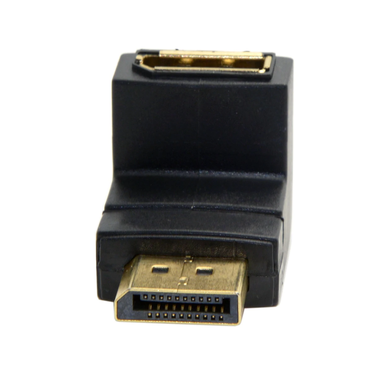 Chenyang adaptador de extensión DisplayPort macho a hembra, ángulo hacia abajo, 90 grados - imagen 3