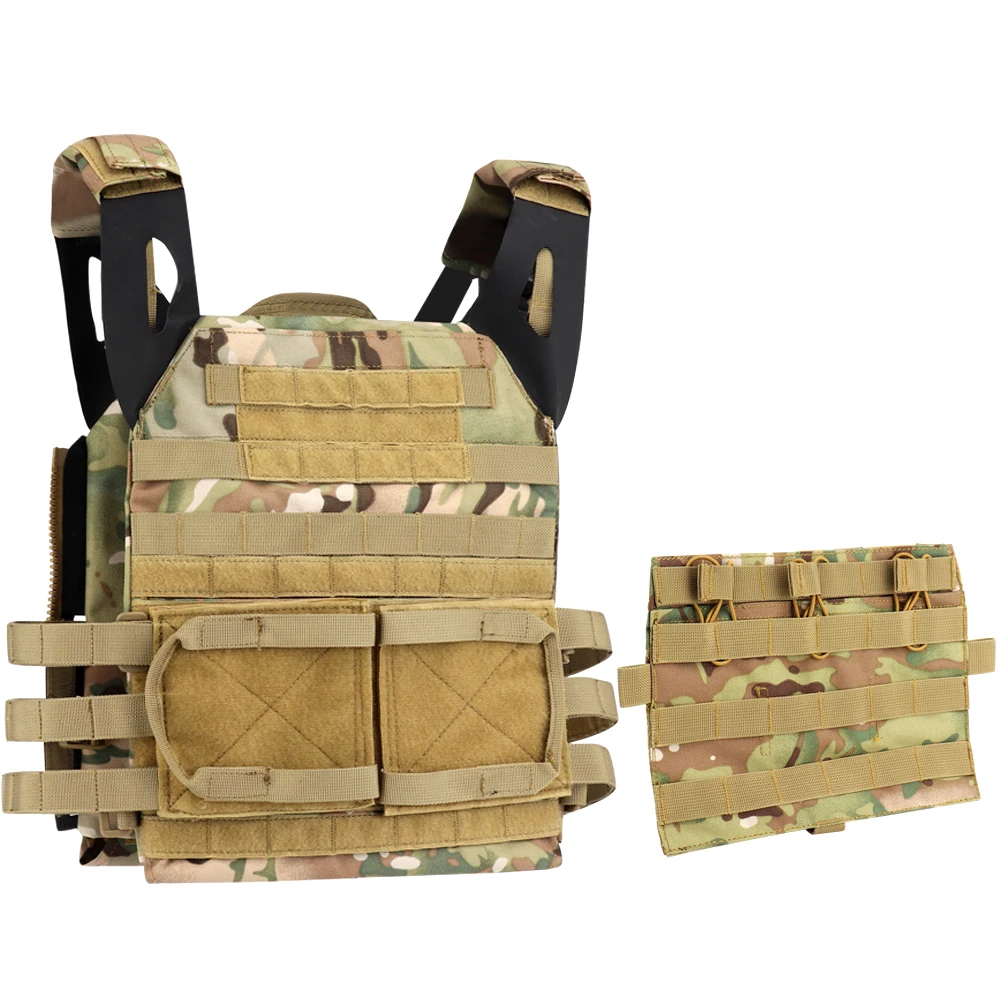 Bolsa de Panel Molle táctico JPC AVS, chaleco frontal, bolsa Triple para revistas, paquete de accesorios de caza militar - imagen 4