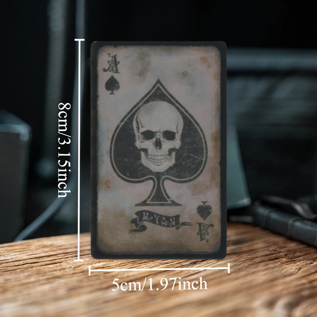 Insignia táctica Ace Spades: PVC con gancho y bucle para mochila - imagen 2