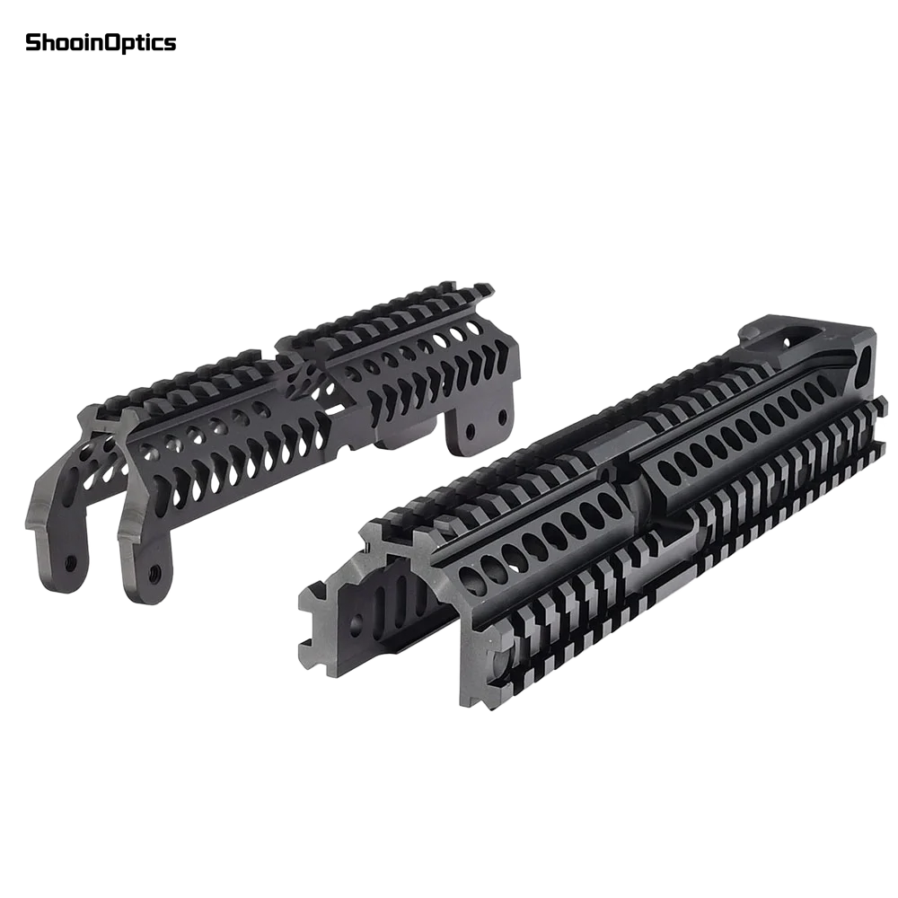 AK Quad riel Picatinny táctico de aluminio longitud completa