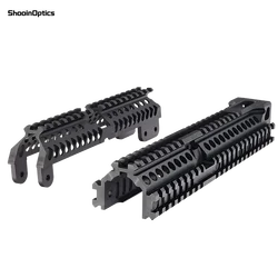 AK Quad riel Picatinny táctico de aluminio longitud completa