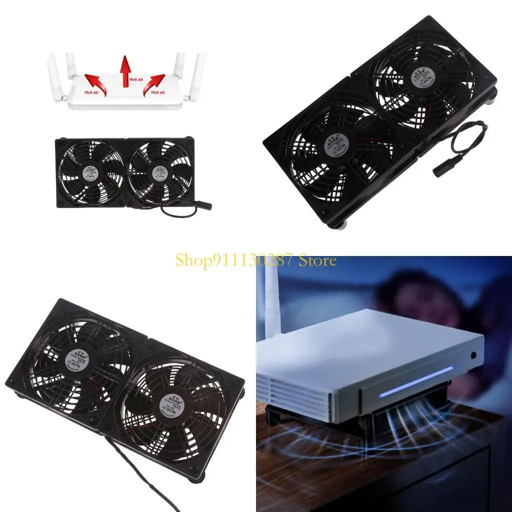 Potentes ventiladores gemelos J1HC, buena disipación calor, para todo tipo dispositivos electrónicos, reemplazo para