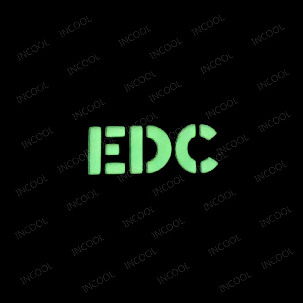 MED EDC identifica la seguridad al aire libre marca brilla en la oscuridad parche decorativo para ropa mochila chaqueta bolsa accesorios de equipo táctico - imagen 2