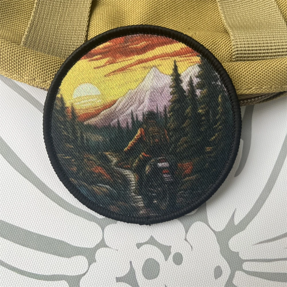 Prohvat-Parche de insignia de moral táctica para montar todoterreno, brazalete militar, parches de gancho y bucle impresos para pegatina de mochila - imagen 5