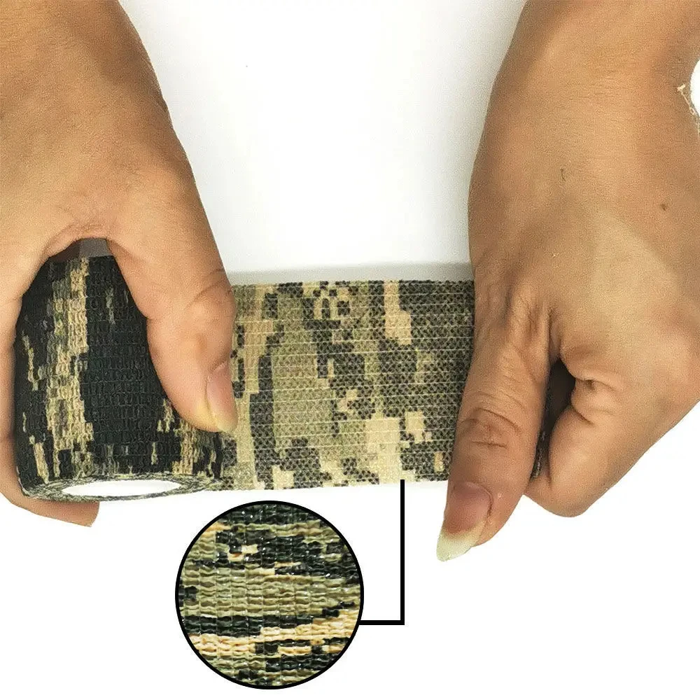 Cinta de cubierta táctica de 4,5 m, herramienta de equipo de tiro de caza, cinta sigilosa de camuflaje, envoltura impermeable, accesorios Airsoft duraderos - imagen 3