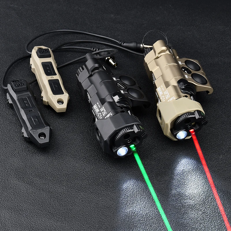 Linterna táctica de Metal con función completa AR15 con láser rojo verde azul y rojo con interruptor de control remoto de 20MM - imagen 5