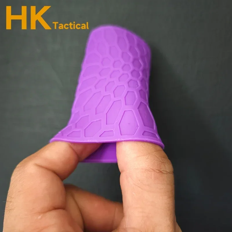 Cubierta antideslizante Universal táctica Airsoft caza pistola G17,18,19,AK,M4 cubierta de goma agarre de mano guante manga Glock mango de pistola - imagen 4